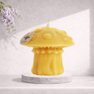 Big Dipper Wax Works Beeswax Amanita Mushroom Candle