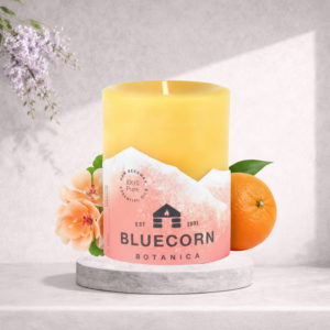 Bluecorn Beeswax Aromatherapy Pillar Candle
