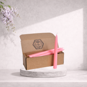 Bee The Light Pure Beeswax Taper Candles