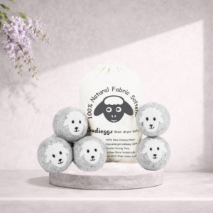 Budieggs Wool Dryer Balls Organic XL 6-Pack