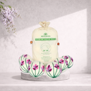 Nervana Organic Wool Dryer Balls, Lavender 6 XL Premium