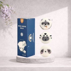 Softkomfyy Wool Dryer Balls Handmade 3 Pack XL