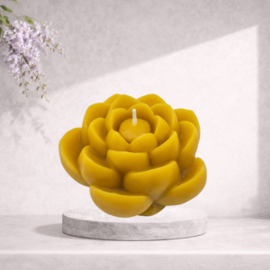 Sunbeam Candles Beeswax Lotus Candle